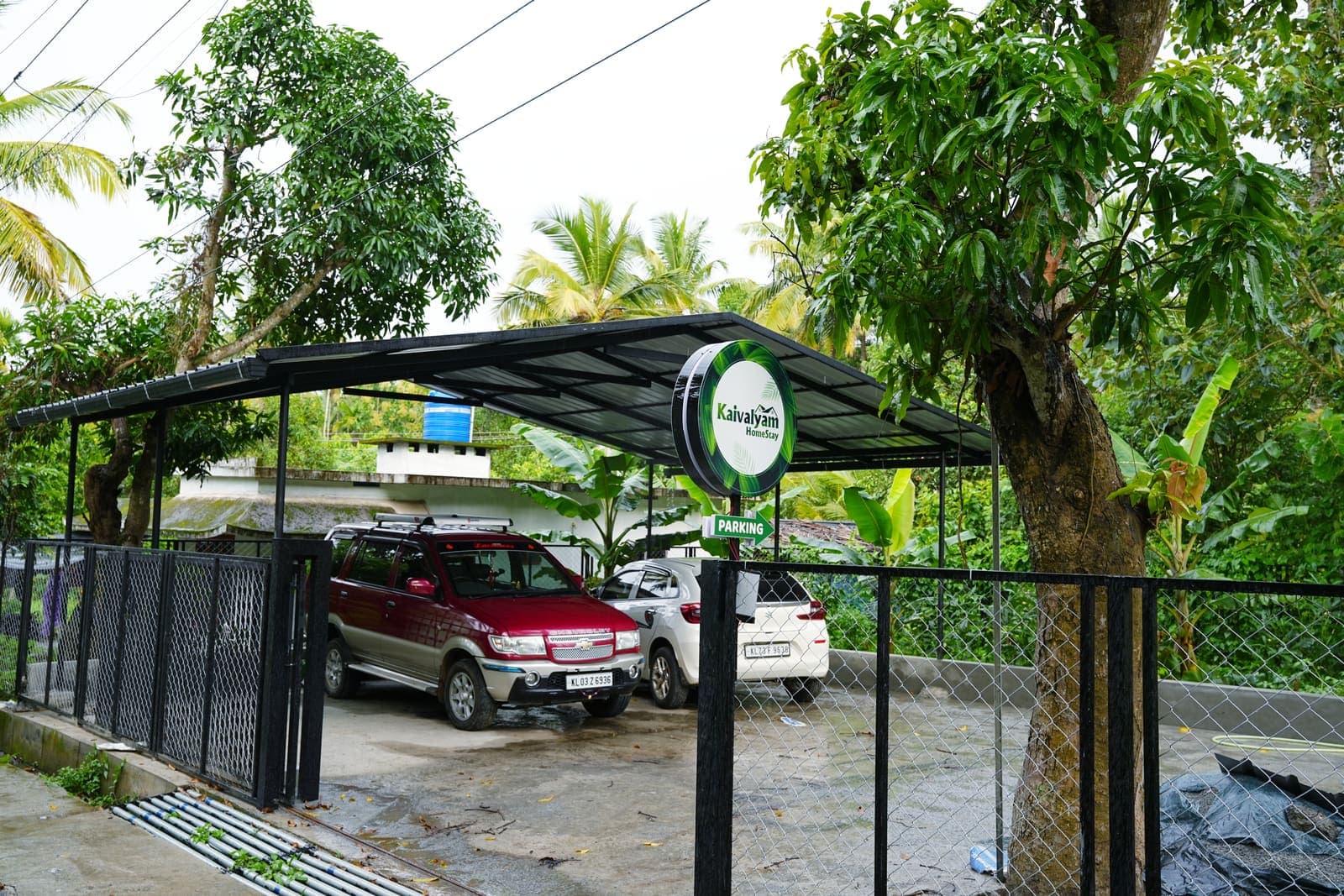 Kaivalyam Homestay parking area, view 3 — Kaivalyam Homestay, Padichira, Wayanad
