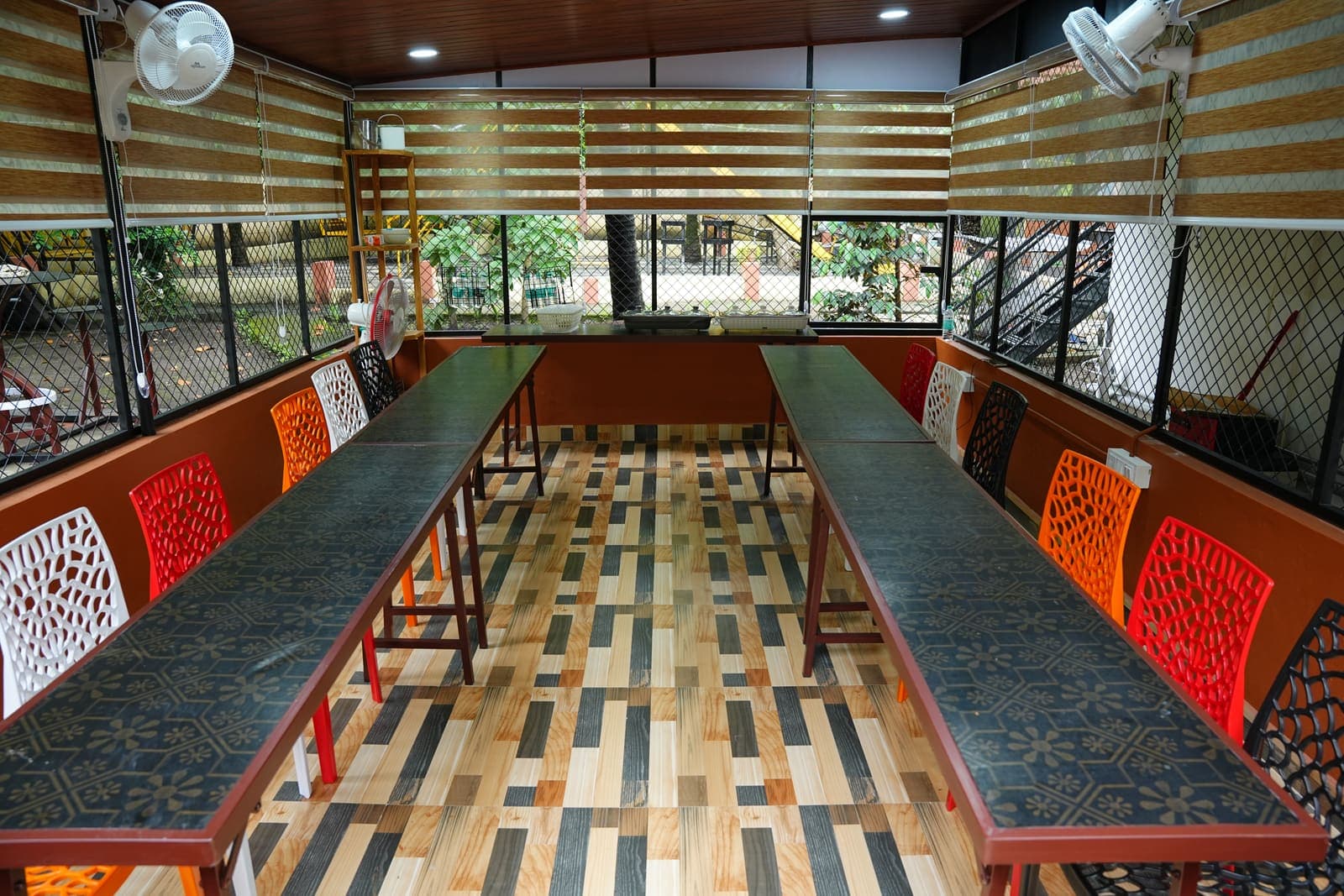 Dining pavilion at Kaivalyam Homestay, view 2 — Kaivalyam Homestay, Padichira, Wayanad