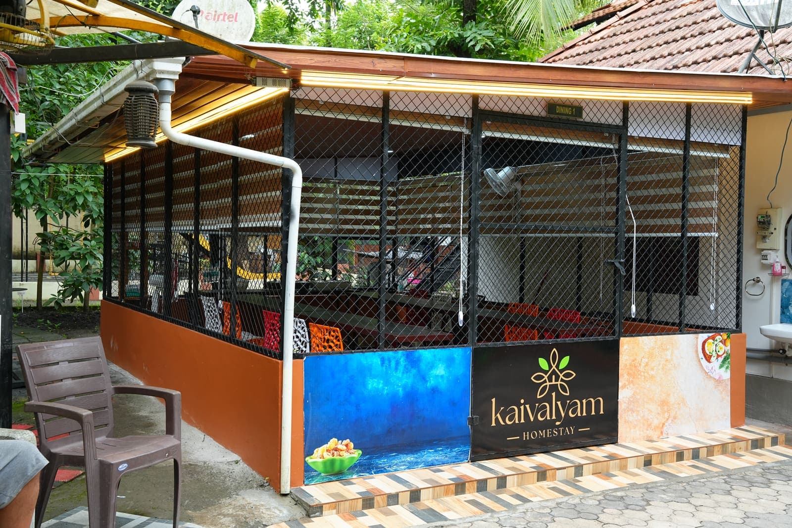 Dining pavilion at Kaivalyam Homestay, view 3 — Kaivalyam Homestay, Padichira, Wayanad
