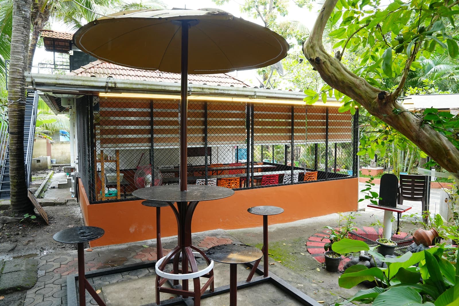 Dining pavilion at Kaivalyam Homestay, view 4 — Kaivalyam Homestay, Padichira, Wayanad